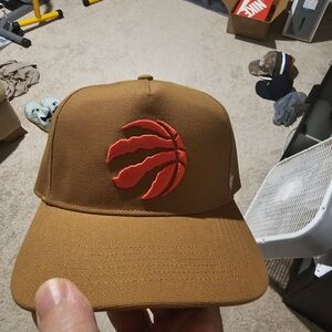 Adjustable Hat - Carhartt NBA Raptors HatCarhartt Brown Cap with Red Logo